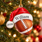 Custom Name Christmas Sports Gifts For Athletes, Sports Fans, Sports Lovers - Personalized Acrylic Ornament
