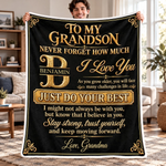Custom Name Just Do Your Best Gifts For Grandson And Granddaughter - Personalized Blanket