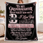 Custom Name Just Do Your Best Gifts For Grandson And Granddaughter - Personalized Blanket
