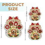 Custom Photo Pet Christmas Memorial Gifts for Dog and Cat Lovers - Personalized Acrylic Ornament