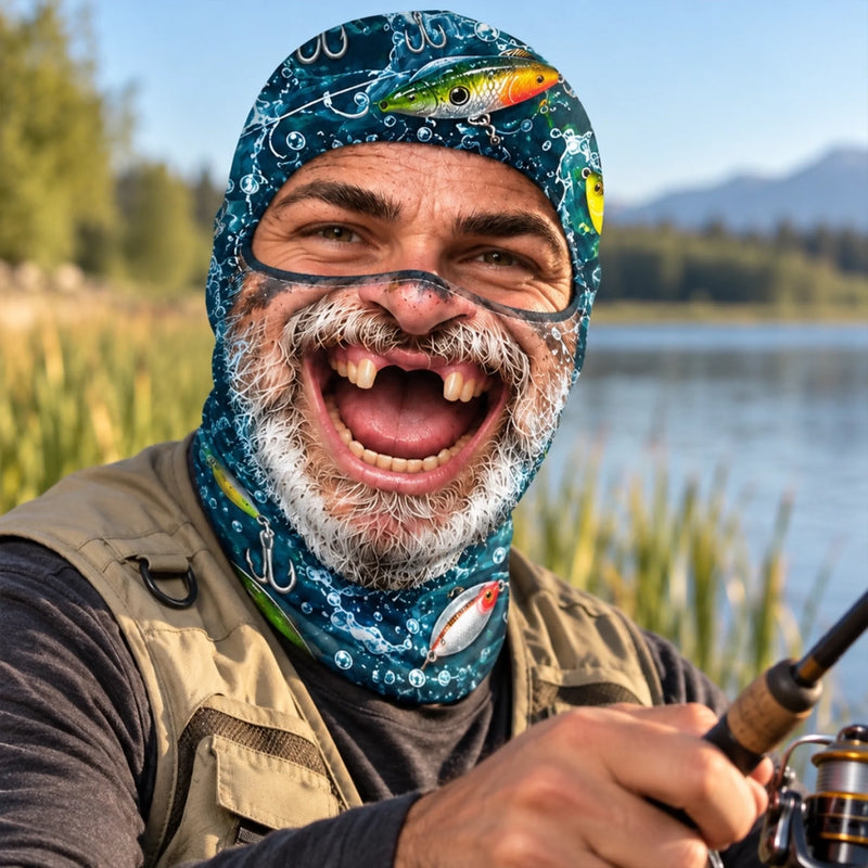 Custom Funny Bearded Fishermen Fishing Gifts for Anglers - Personalized Ski Mask