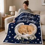Custom Pet Photo Angel Memorial Gifts - Personalized Blanket