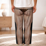 Custom Funny Fishnet Christmas Gifts for Men - Personalized Pajamas Pants