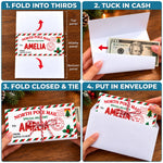 Custom Name North Pole Christmas Gifts for Kids - Personalized Money Envelop