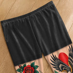 Custom Tiger Eagle Tattoo Art Gifts for Men - Personalized Pajamas Pants
