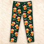 Custom Name Christmas Duck Gifts For Families - Personalized Pajamas Pants