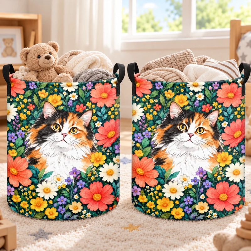 Custom Photo Cat And Dog Gifts For Pet Lovers - Personalized Laundry Basket