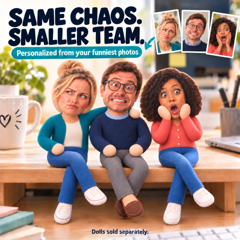 Funny Office Coworker Gifts - Personalized Toy Poseable Plush Doll