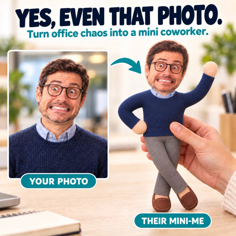 Funny Office Coworker Gifts - Personalized Toy Poseable Plush Doll