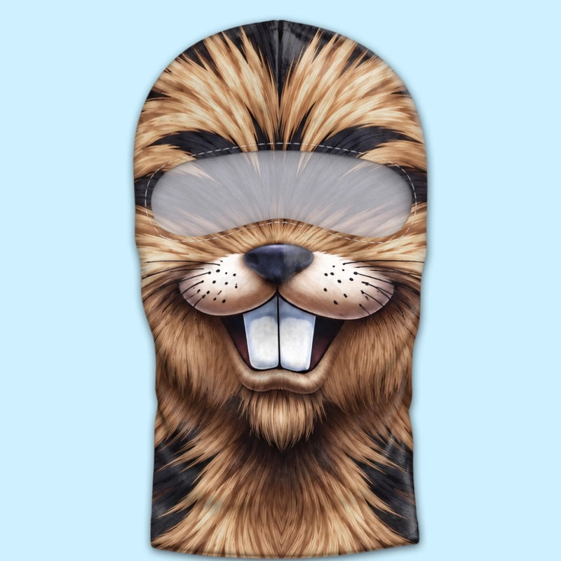 Custom Funny Skiing Animal Face Design Gifts For Men, Women - Personalized Ski Mask
