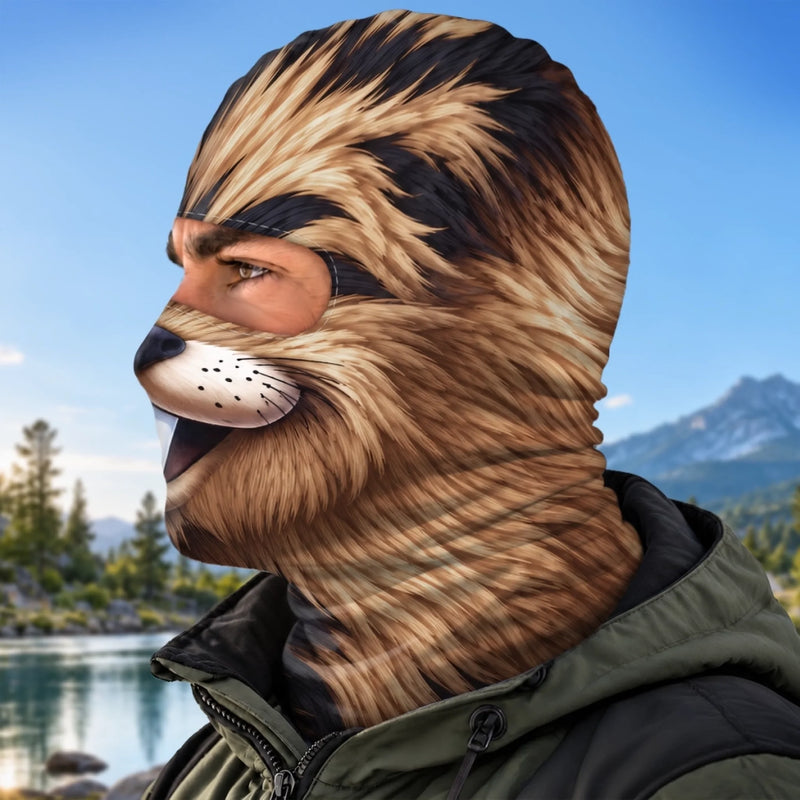 Custom Funny Skiing Animal Face Design Gifts For Men, Women - Personalized Ski Mask