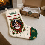 Custom Pet Photo And Name Christmas Gifts For Pet Lovers, Pet Owners - Personalized Stocking