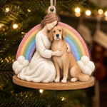 Custom Pet Photo Christmas Gifts for Dog Lovers - Personalized Wooden Ornament