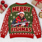 Custom Photo Merry Huntmas Deer Scene for Him - Personalized Ugly Sweatshirt copy