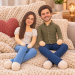 Custom Couple Photo Gifts - Personalized Poseable Plush Doll