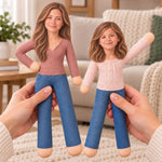 Custom Photo Family Gifts - Personalized Poseable Plush Doll