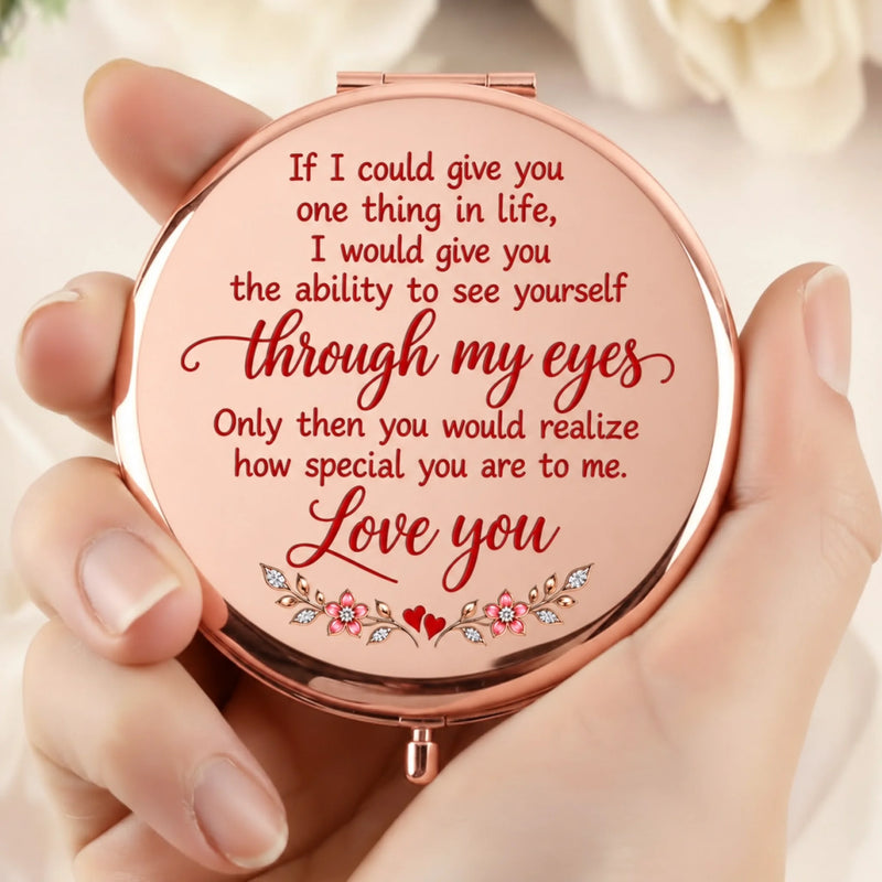 Custom Name From Mom to Daughter Keepsake Gifts - Personalized Compact Mirror