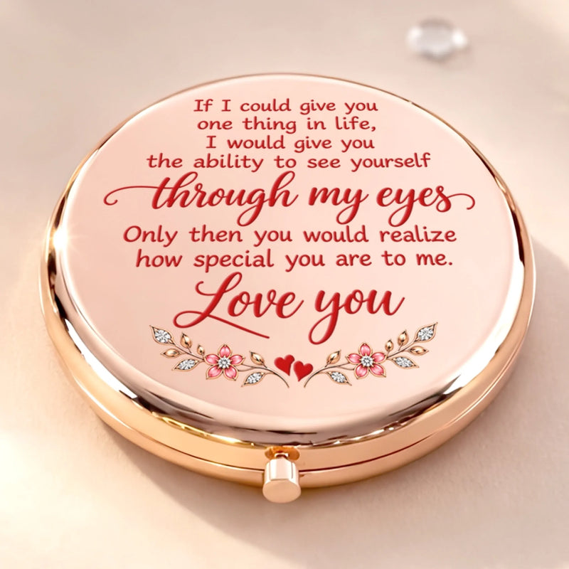 Custom Name From Mom to Daughter Keepsake Gifts - Personalized Compact Mirror
