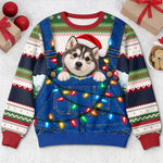 Custom Photo Pet Christmas Gifts for Pet Lovers - Personalized Ugly Sweatshirt