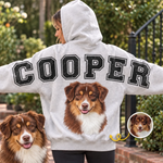 Custom Pet Photo Gifts For Dog Lovers - Personalized Arm To Arm Sweatshirt