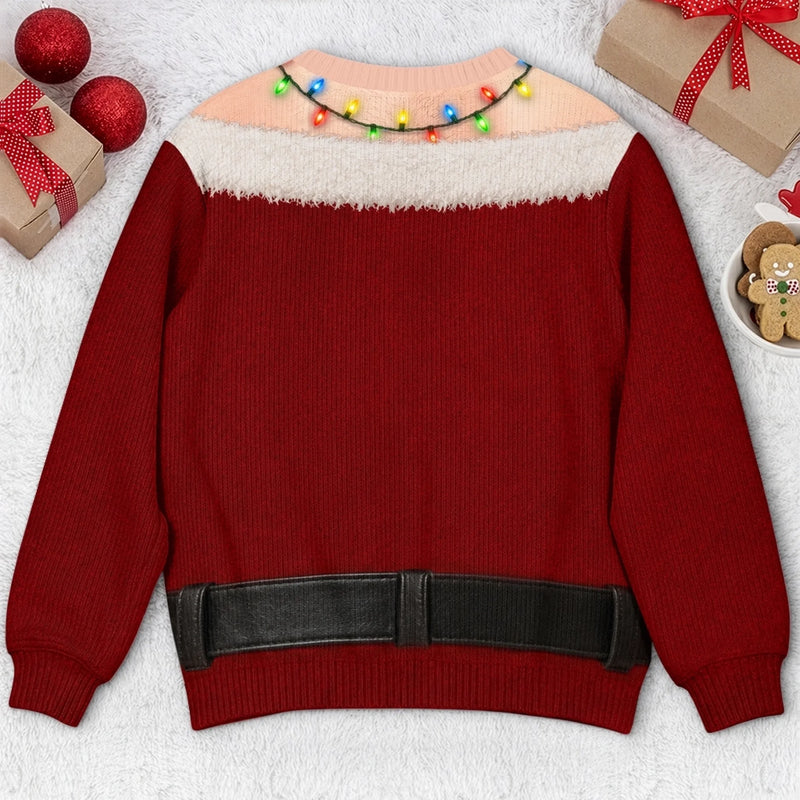 Custom Funny Pet Photo Christmas Gifts For Dog And Cat Lovers - Personalized Ugly Sweatshirt