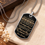 Custom Name Grandson Gifts from Grandma - Personalized Dog Tag Necklace