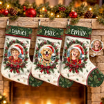 Custom Family And Pet Photo Christmas Gifts - Personalized Stocking
