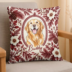 Custom Photo Pet Memorial Christmas Gifts For Dog And Cat Lovers - Personalized Pillow