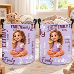 Custom Photo Cartoon Character Gifts for Kids - Personalized Laundry Basket