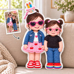 Custom Photo Character Birthday Gifts for Kids - Personalized Shaped Pillow