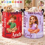 Custom Photo Cartoon Character Gifts for Kids - Personalized Laundry Basket