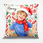 Custom Photo Christmas Gifts For Kids - Personalized Pillow