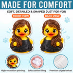 Custom Photo 3D Cartoon Duck Gifts For Best Friends, Besties, Sisters - Personalized Shaped Pillow