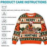 Custom Photo Christmas Hunting Gifts for Men - Personalized Ugly Sweatshirt