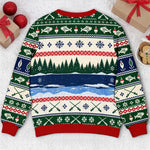 Custom Photo Fishmas Christmas Gifts for Anglers - Personalized Ugly Sweatshirt