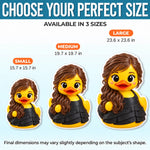 Custom Photo 3D Cartoon Duck Gifts For Best Friends, Besties, Sisters - Personalized Shaped Pillow
