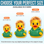 Custom Photo 3D Cartoon Duck Gifts For Kids, Family - Personalized Shaped Pillow