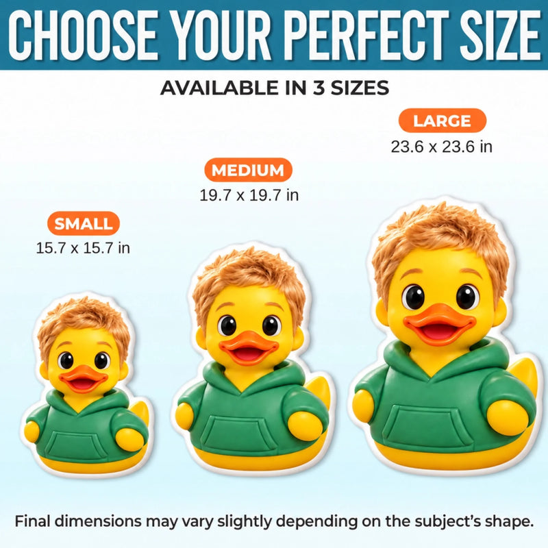 Custom Photo 3D Cartoon Duck Gifts For Kids, Family - Personalized Shaped Pillow