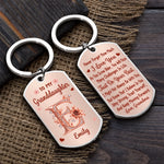 Custom Granddaughter Gifts From Grandma - Personalized Keychain