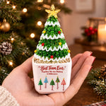 Custom Name Christmas Team Gifts - Personalized Glass Everlasting Christmas