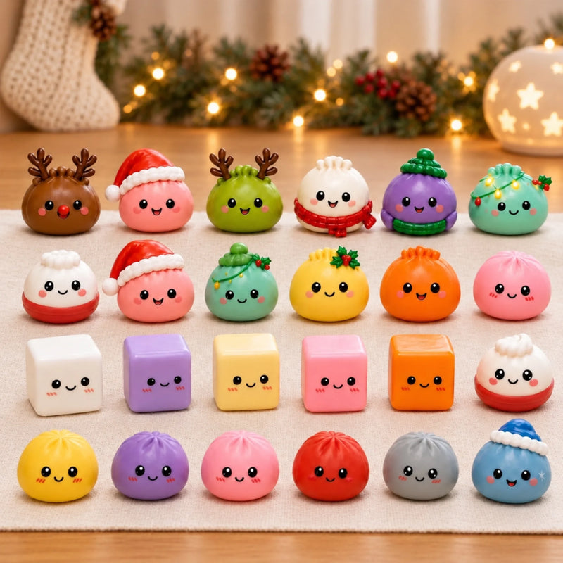 Custom Christmas Dumpling Gifts - Personalized Squishy Dumpling Advent Calendar