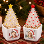 Custom Photo Christmas Tree Gifts for Kids - Personalized Glass Everlasting Christmas