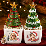 Custom Photo Christmas Tree Gifts for Kids - Personalized Glass Everlasting Christmas
