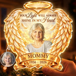 Custom Photo LED Tree Topper - Personalized  Memorial Sympathy Gifts For Loss Of Mom, Dad - Always Close In Spirit