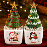 Custom Name Christmas Tree Gifts For Kids - Personalized Glass Everlasting Christmas