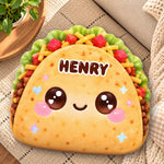 Custom Name Taco Gifts for Kids - Personalized Shaped Pillow