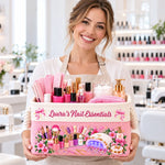 Custom Name Nail Care Design - Personalized Storage Basket
