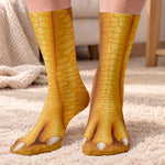 Custom Funny Animal Feet Gifts for Animal Lovers - Personalized Middle Tube Socks