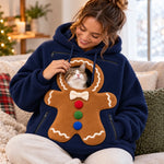 Christmas Pet Pouch Hoodie - Christmas Birthday Gifts For Dog Cat Lovers, Dog Dad And Mom, Cat Owners - Paws In My Pouch