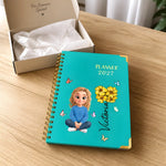 Custom Name Butterfly Girl Planner Gifts For Her- Personalized Journal